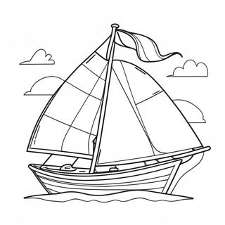 Sailboat Coloring Page 28596-25891