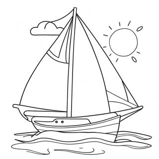 Sailboat Coloring Page 28596-25892