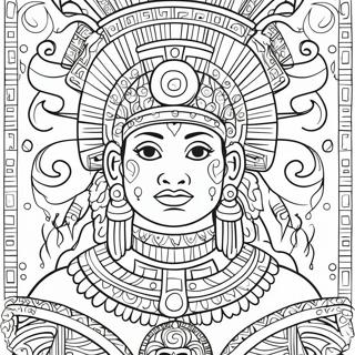 Mayan Coloring Page 28606-25899