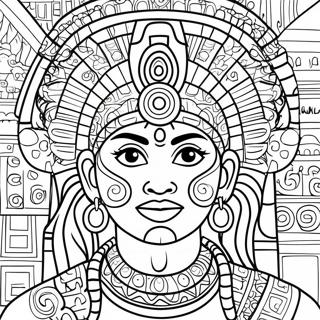 Mayan Coloring Page 28606-25900