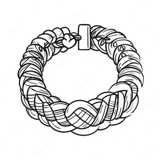 Friendship Bracelet Coloring Page 28646-25931