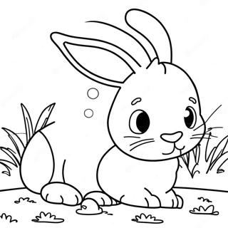 Realistic Bunny Coloring Pages