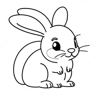 Realistic Bunny Coloring Page 28656-25938