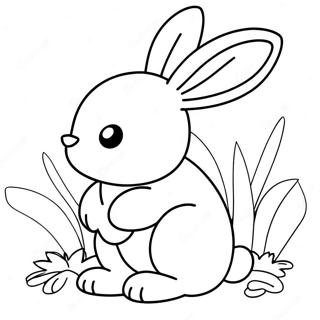 Realistic Bunny Coloring Page 28656-25939