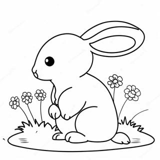 Realistic Bunny Coloring Page 28656-25940