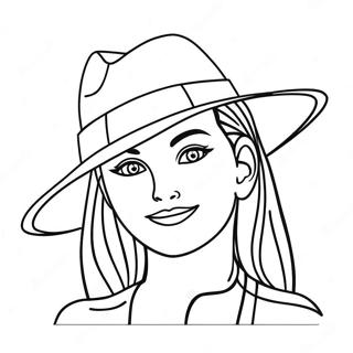 Jessie With Colorful Hat Coloring Page 28687-25965