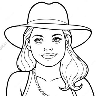 Jessie With Colorful Hat Coloring Page 28687-25968