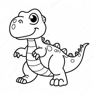 Cute Baby T Rex Coloring Page 2869-2325