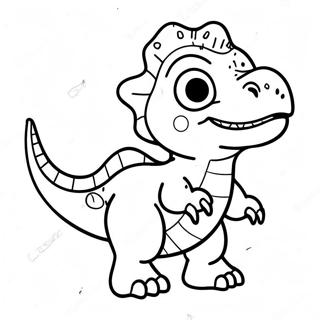 Cute Baby T Rex Coloring Page 2869-2327