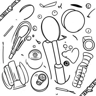 Colorful Medical Tools Coloring Page 28707-25982