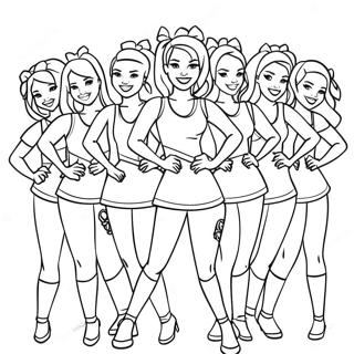 Houston Texans Cheerleaders Coloring Page 28717-25989