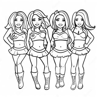 Houston Texans Cheerleaders Coloring Page 28717-25991