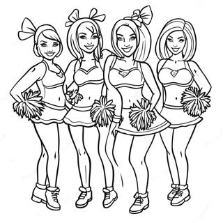 Houston Texans Cheerleaders Coloring Page 28717-25992