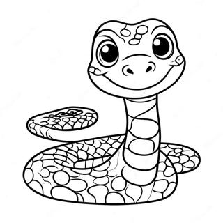 Cute Baby Python Coloring Page 28737-26006