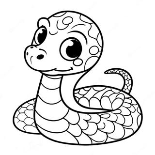 Cute Baby Python Coloring Page 28737-26007