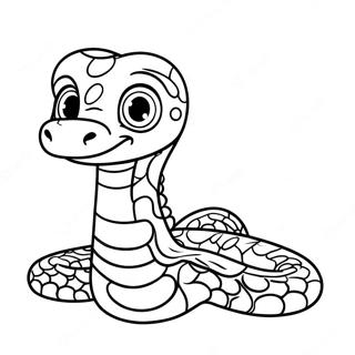 Cute Baby Python Coloring Page 28737-26008