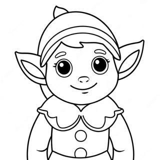 Cute Elf Coloring Page 28756-26019