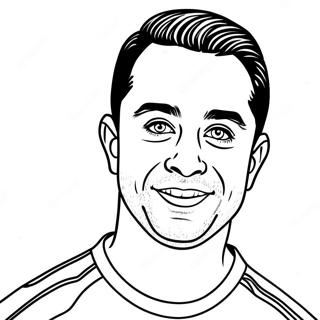 Xavi Coloring Page 28776-26035