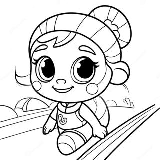 Vanellope Von Schweetz Racing Coloring Page 2879-2334