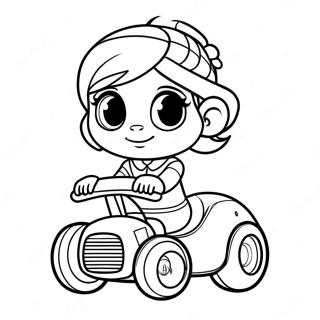 Vanellope Von Schweetz Racing Coloring Page 2879-2336