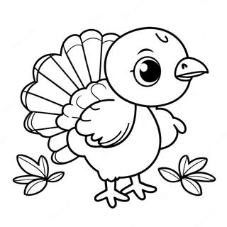 Baby Turkey Coloring Pages