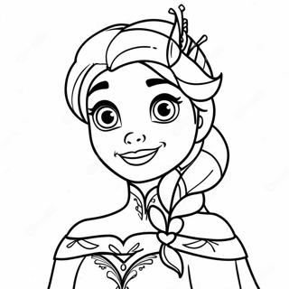 Elsa In Spooky Costume Coloring Page 28817-26070