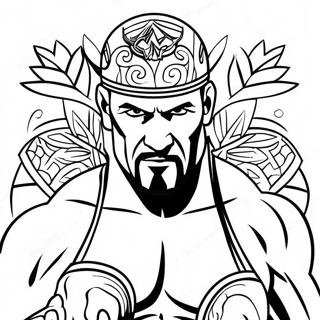 Wwe Coloring Page 28826-26075