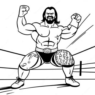 Wwe Superstars In Action Coloring Page 28827-26079