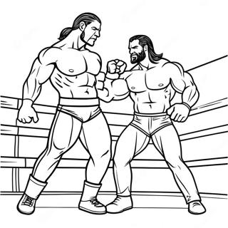 Wwe Superstars In Action Coloring Page 28827-26080