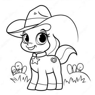 Sheriff Callie With Her Horse Coloring Page 28847-26096