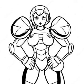 Samus Aran In Power Suit Coloring Page 28857-26102