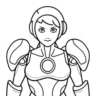 Samus Aran In Power Suit Coloring Page 28857-26104