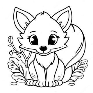 Foxy Coloring Pages