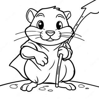 Splinter In Action Coloring Page 28897-26134