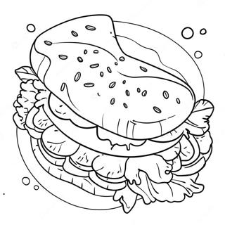 Sandwich Coloring Page 28906-26139