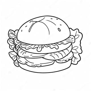 Sandwich Coloring Page 28906-26140