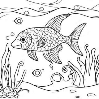 Majestic Seawing Underwater Scene Coloring Page 28927-26160