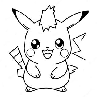 Cute Chibi Pikachu Coloring Page 28937-26166