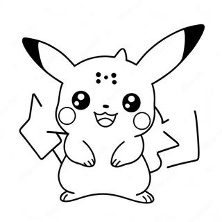 Cute Chibi Pikachu Coloring Page 28937-26168