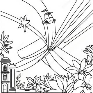 Dominican Republic Flag Coloring Page 28946-26171