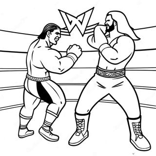 Wwe Superstars In Action Coloring Page 28967-26190