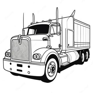 Classic Kenworth Truck Coloring Page 28977-26198