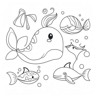 Cute Whale Coloring Pages