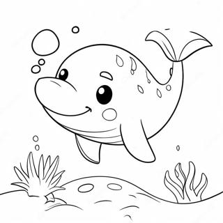 Cute Whale Coloring Page 28986-26203