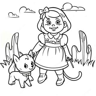 Dorothy And Toto Adventure Coloring Page 2899-2351