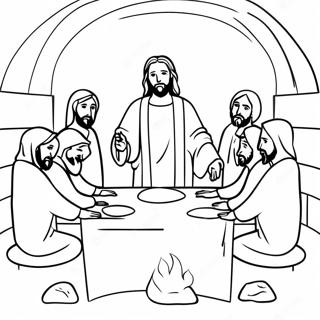 Jesus Teaching The Apostles Coloring Page 29007-26221