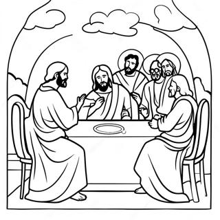 Jesus Teaching The Apostles Coloring Page 29007-26222