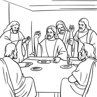 Jesus Teaching The Apostles Coloring Page 29007-26223