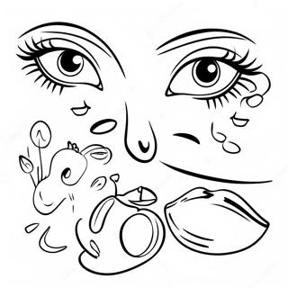 Five Senses For Preschool Coloring Pages