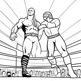 Wwe Superstars In Action Coloring Page 29027-26239